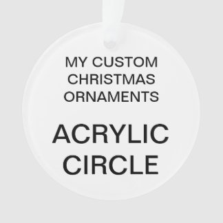 Custom Acrylic ROUND Christmas Tree Ornament