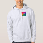 Custom Add Image Logo Text Template Men's Basic Hoodie<br><div class="desc">Custom Add Image Logo Text Template Ash Colour Men's Basic Hooded Sweatshirt.</div>