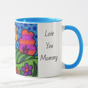 Custom Add Kid's Art Photo Personalize Words Mug