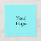 Custom, Add Logo, Cyan Blue.