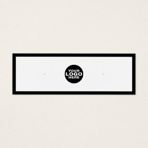 Custom Add Logo Earring Jewellery Display Card
