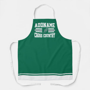 Custom ADD NAME Cross Country Runner Running Team Apron