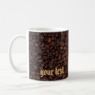 Custom Add Name Text Logo Classic Vintage Font Coffee Mug