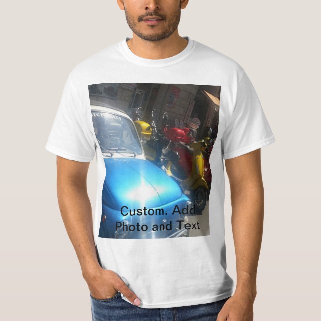 Custom. Add Photo and Text T-Shirt (Front)