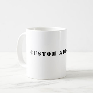 Custom Add Text Coffee Mug