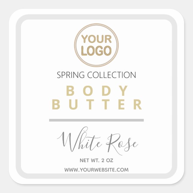 Custom Add Your Brand LOGO Product Labels (Front)