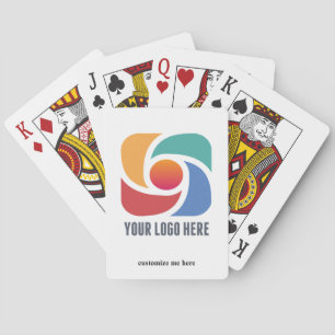 Custom Add Your Business Logo Company Marketing Playing Cards