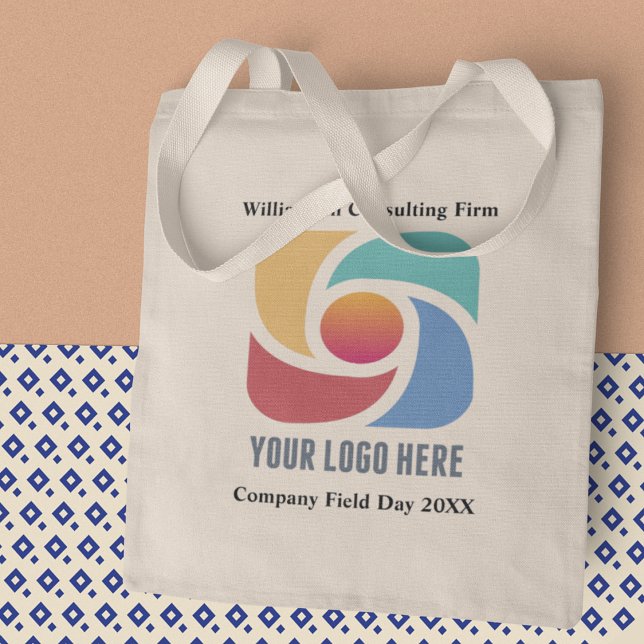 Custom Add Your Business Logo Company Marketing Tote Bag (Creator Uploaded)