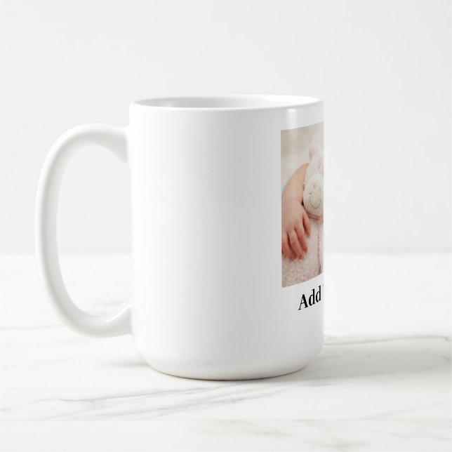 Custom Add Your Favourite Photo Coffee Mug (Left)