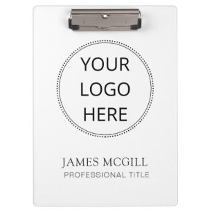 Custom Add Your Logo Minimalist  Square Business  Clipboard