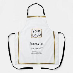 custom add your logo personalized company name pap apron