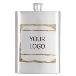custom add your logo personalized company name pap hip flask