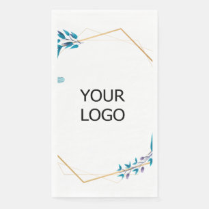 custom add your logo personalized company name pap napkin