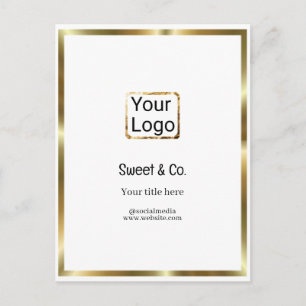 custom add your logo personalized company name pap postcard