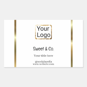 custom add your logo personalized company name pap sticker