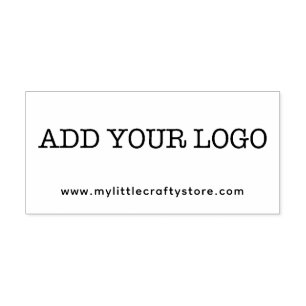 Custom Add Your Logo w Website Self-inking Stamp