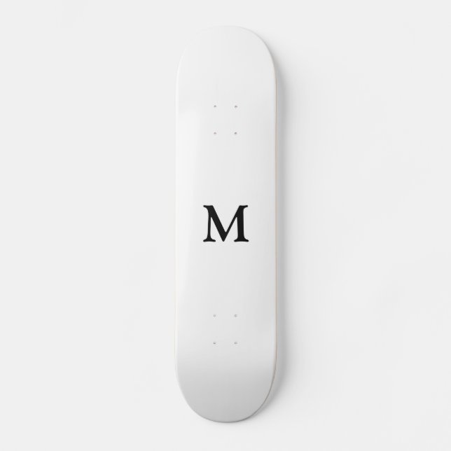 custom add your monogram personalized skateboard (Front)