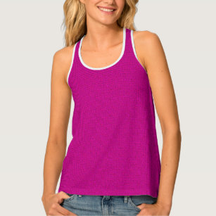 Custom Add Your Monogram Text Womens Bordeaux Pink Tank Top