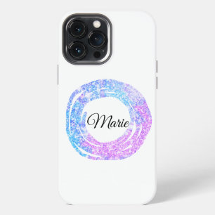 custom add your name glitter colourful add your    iPhone 13 pro max case