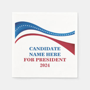 Custom Add Your Own Candidate for President 2024 Napkin