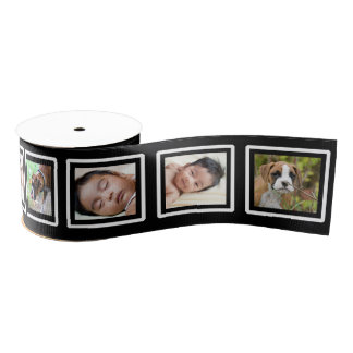 Custom Add Your Own Photos Film Frame Photo Ribbon Grosgrain Ribbon