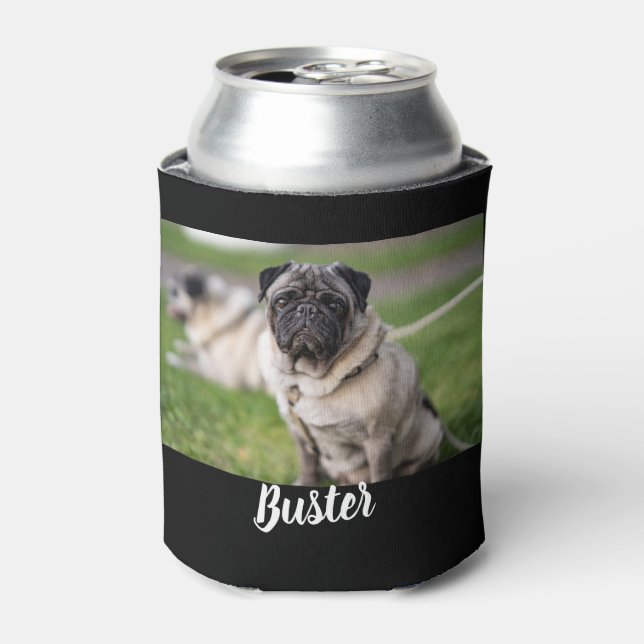Custom add your pets name and photograph, can cooler (Can Front)