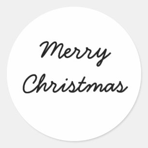 custom add your photo christmas personalized classic round sticker
