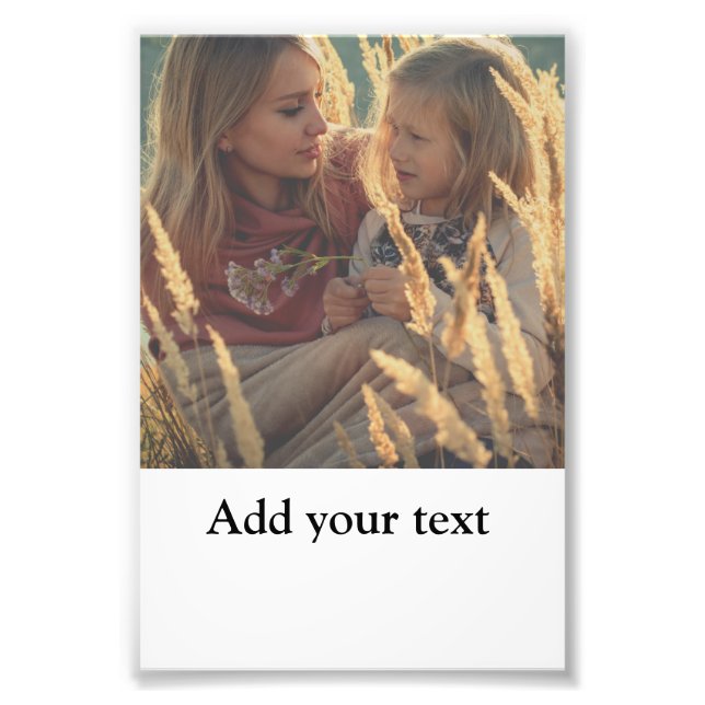 custom add your photo christmas personalized    print (Front)