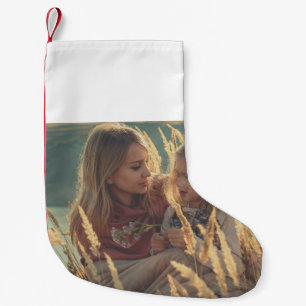 custom add your photo christmas personalized small stocking