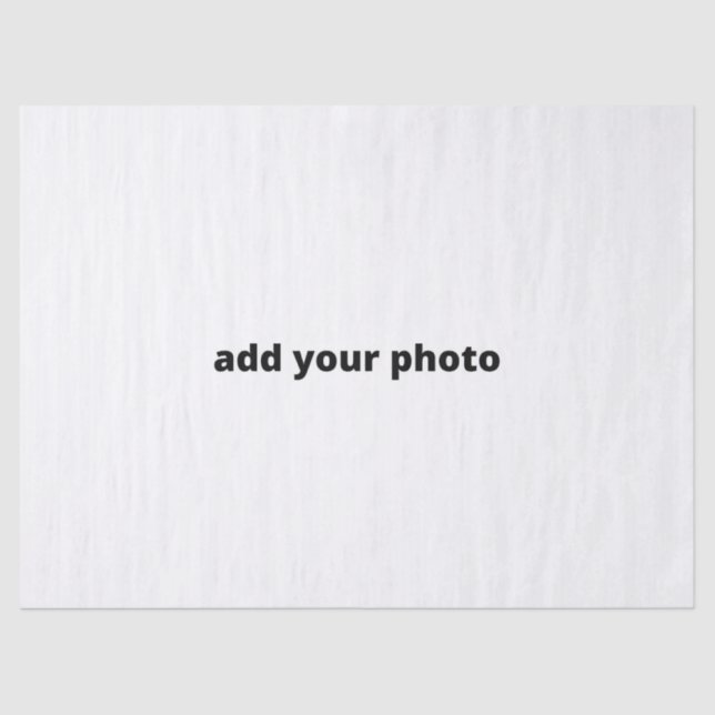 custom add your photo christmas personalized    tissue paper (Front)