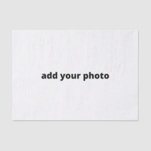 custom add your photo christmas personalized tissue paper