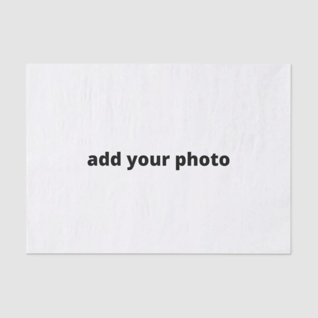 custom add your photo christmas personalized    tissue paper (Front)