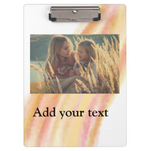 custom add your photo christmas personalized water clipboard