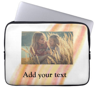 custom add your photo christmas personalized water laptop sleeve