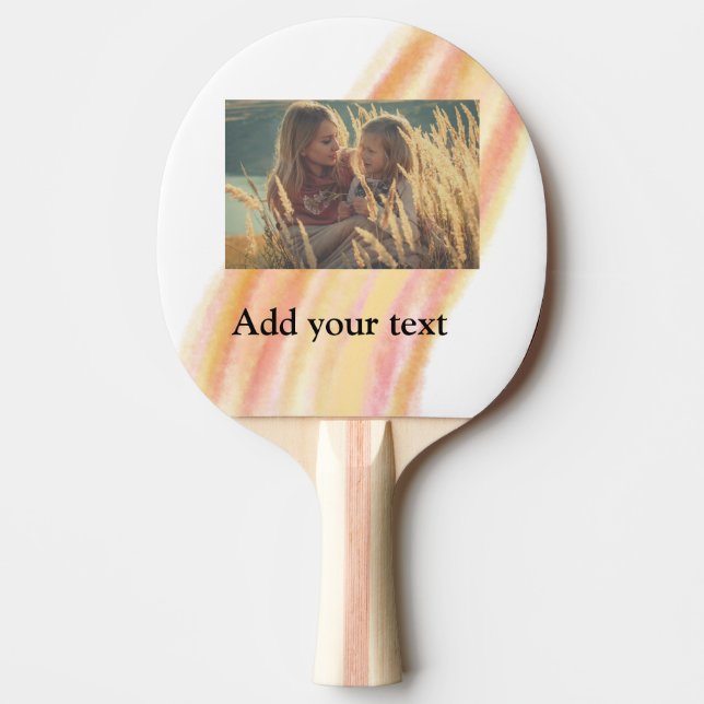 custom add your photo christmas personalized water ping pong paddle (Front)