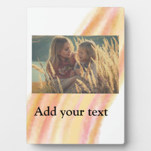 custom add your photo christmas personalized water plaque