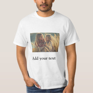 custom add your photo christmas personalized water T-Shirt