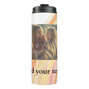 custom add your photo christmas personalized water thermal tumbler