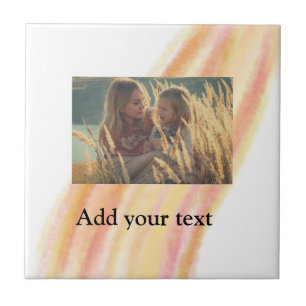 custom add your photo christmas personalized water tile