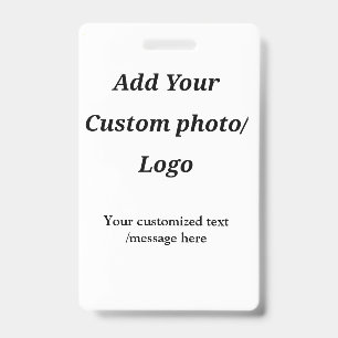 custom add your photo logo your text custom modern badge