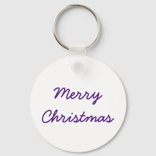 custom add your photo text merry christmas holiday keychain