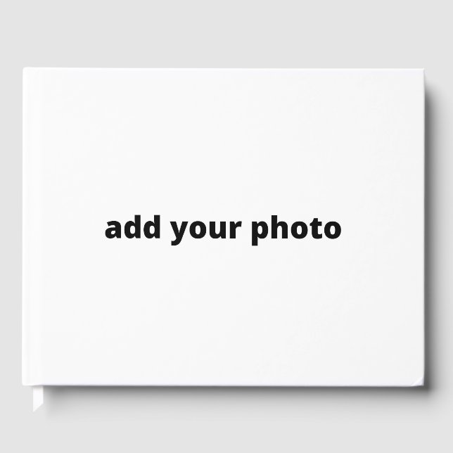 custom add your photo your text custom   guest boo book (Front)