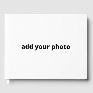 custom add your photo your text custom guest boo guest book