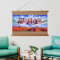 Custom Add Your Text Native Americans Painting