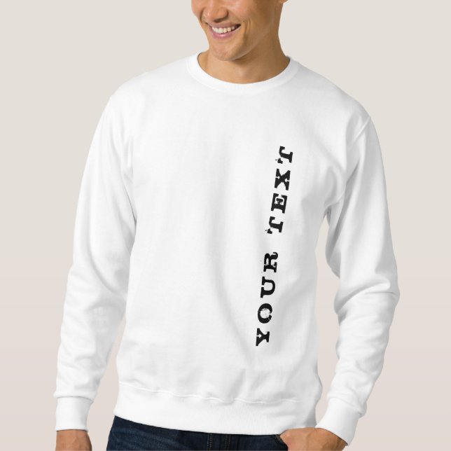 Custom Add Your Text Template Men's Basic Sweatshirt (Front)
