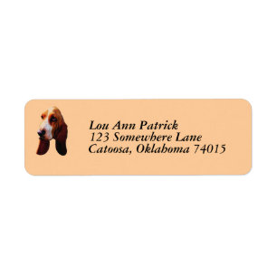 Custom Address Labels - Bassett Hound