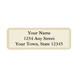 Custom Address Labels - Ecru, Beige or Cream