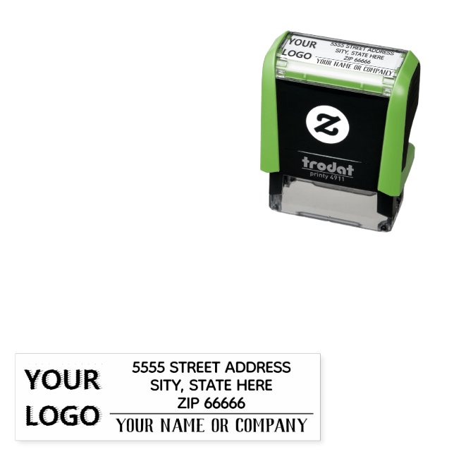 Custom Address Self-inking Stamp Design Your Own (In Situ)
