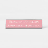 Custom Administrative Assistant Pink