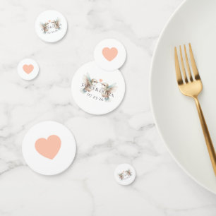 Custom Adorable Hummingbird Wedding Table Confetti
